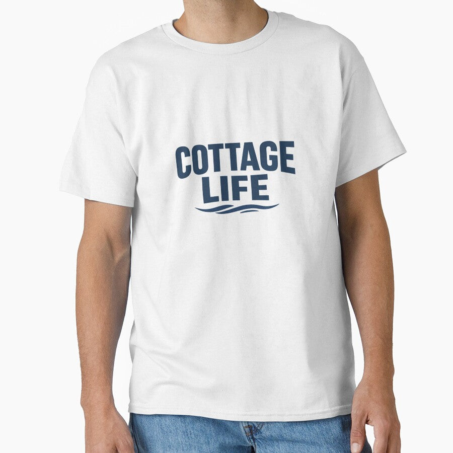 Cottage Life – Minimal Lake House Typography Design by EastEndTownie