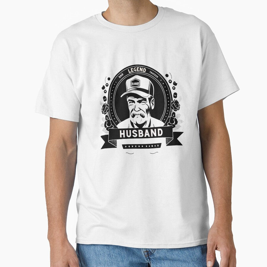 Husband Dad Trucker Legend V3 by JPMprints