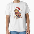 Capybara Wearing Santa Hat On A Sled - Capybara Christmas by TheAnimalZ00