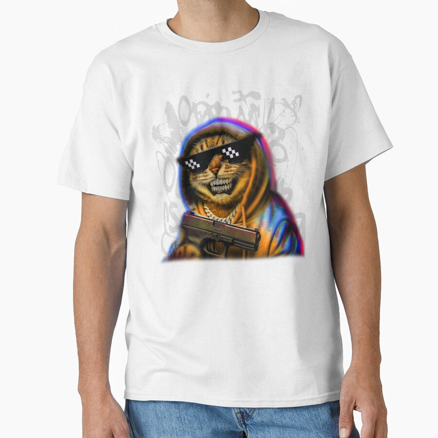 Funny Meme Cat Gang Cool by RebeccaLittlee