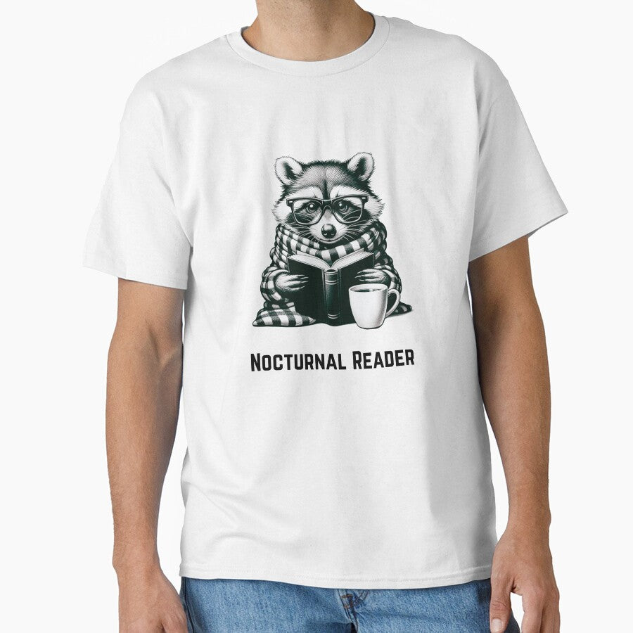 Nocturnal Reader Raccoon Lover Gift by MyCozyCorner24