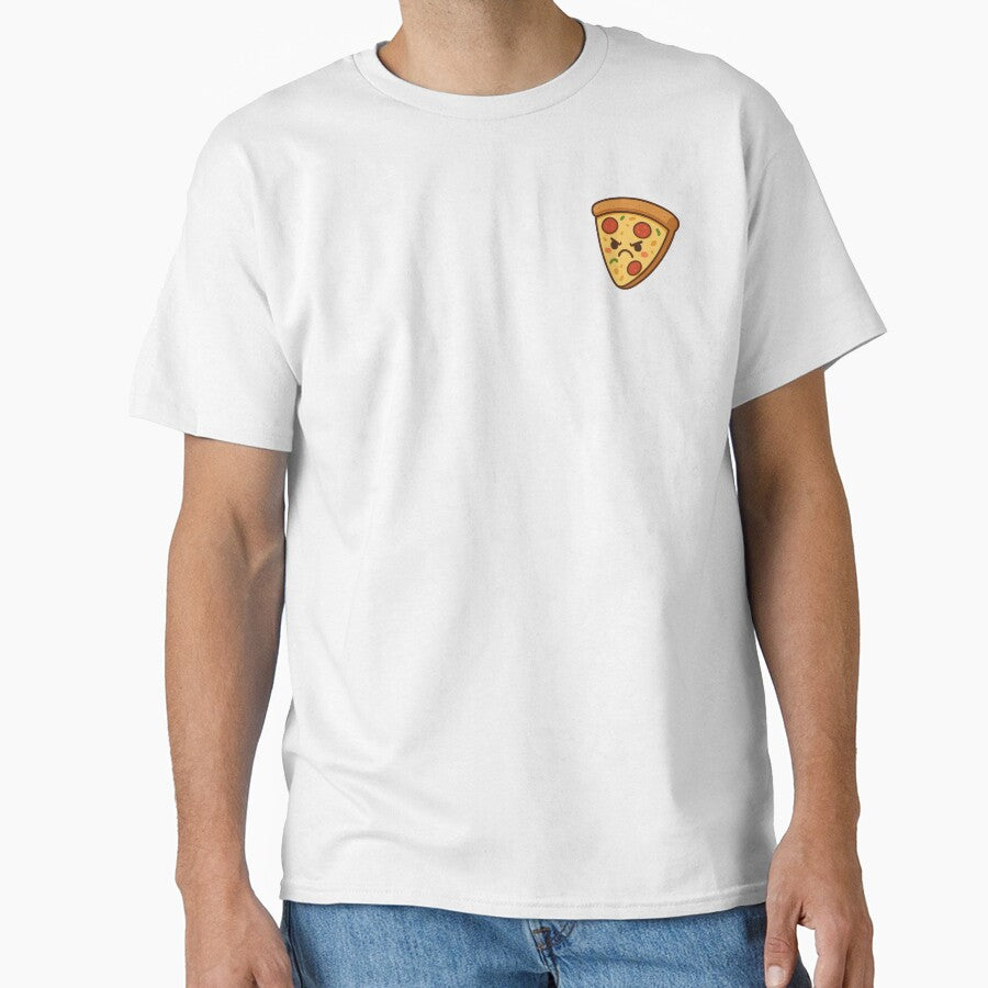 Kawaii Angry Pizza – Funny Food Design by urudesign