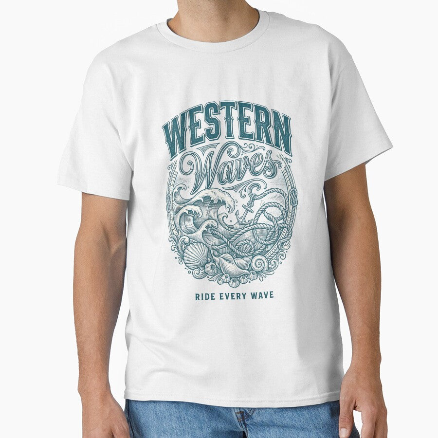 Western Waves – Coastal Cowgirl Ocean Design by Sea Gem