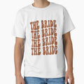 The Bride Terracotta Retro Graphic Bridal Party Gifts for Bachelorette Party by mysticblvd