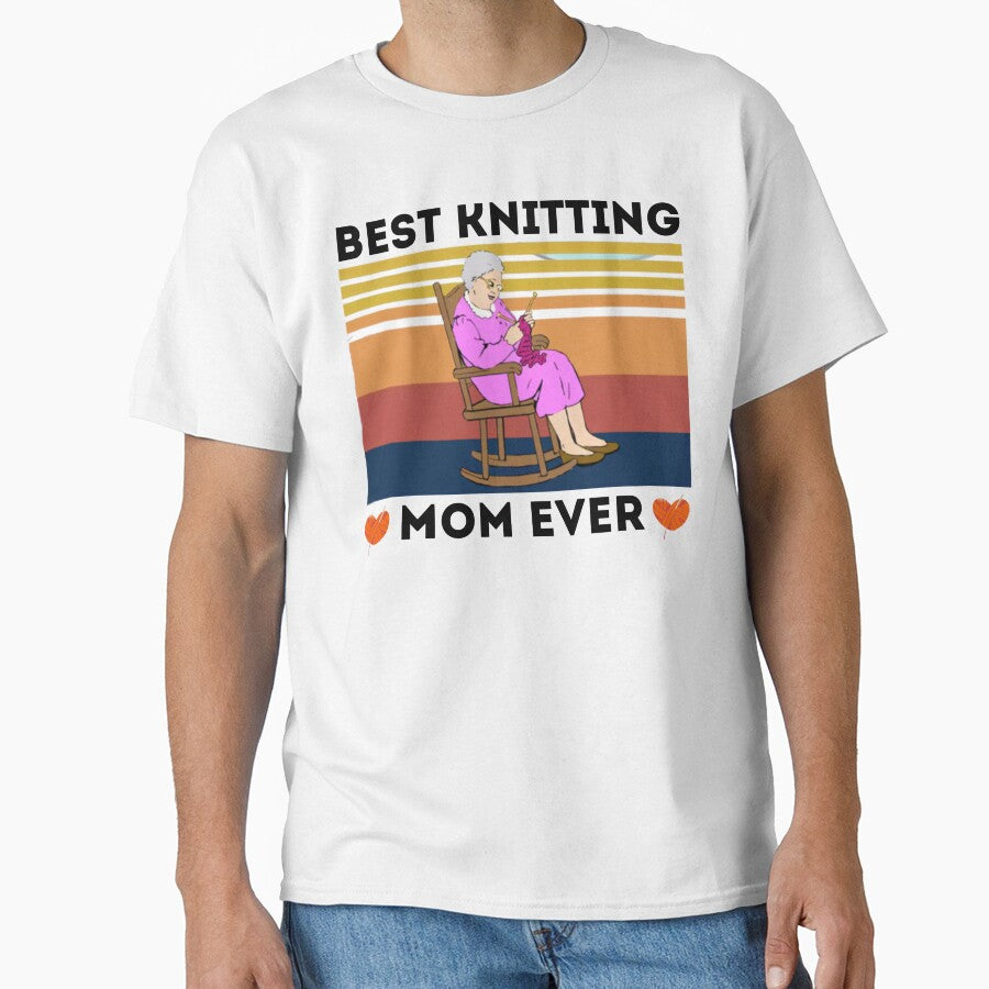 Funny Best Knitting Mom Ever Knitting Knitter Mom by M7MED12