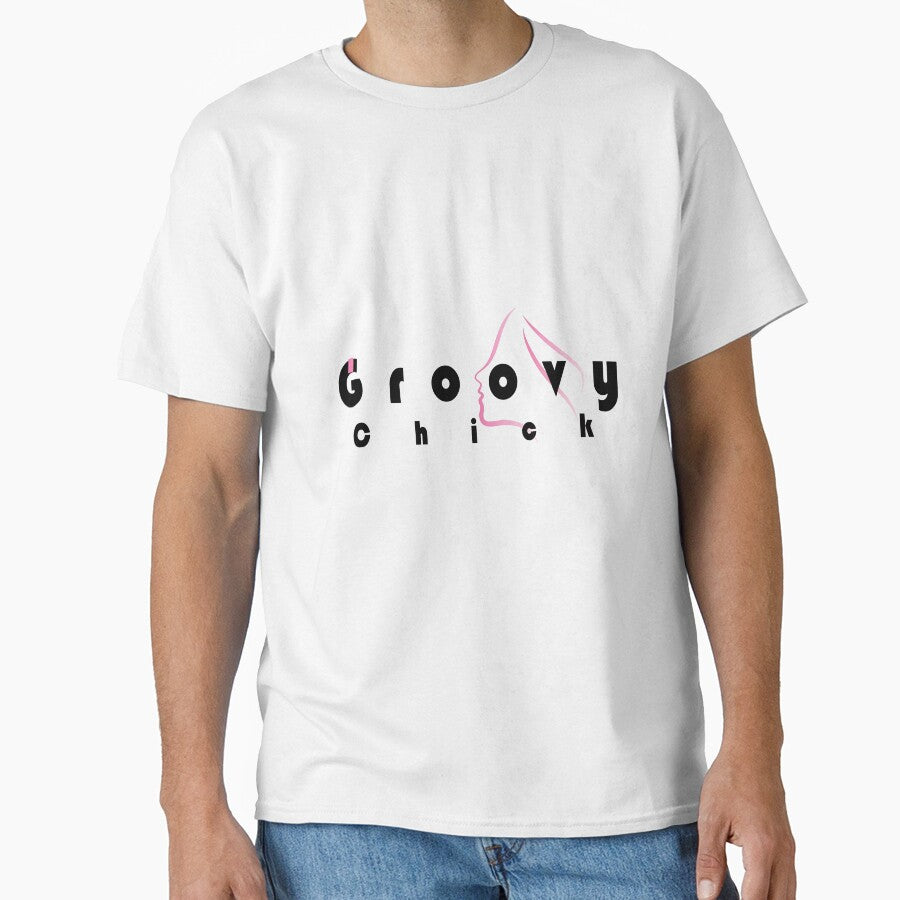groovy chick shirt Essential T-Shirt by diab diab