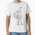 One line woman dancer I Abstract minimal female single line art by MusesWhispers