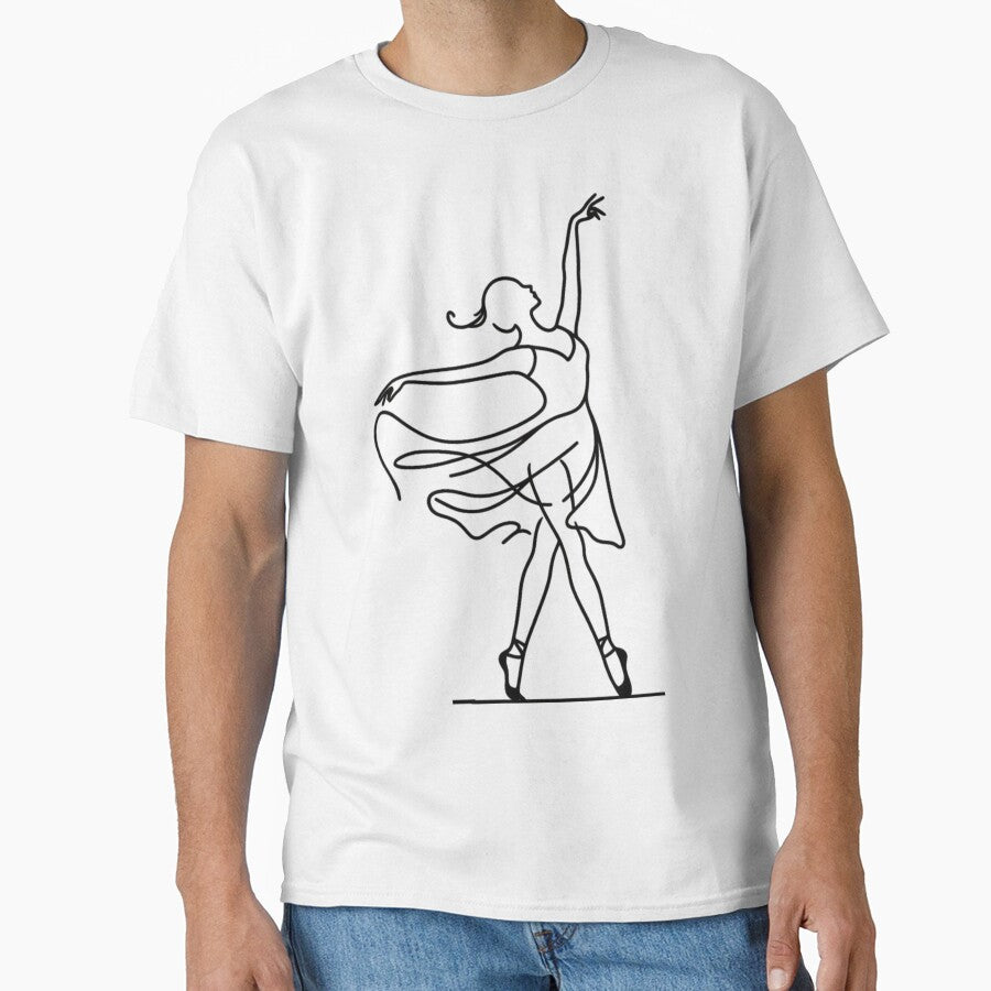 One line woman dancer I Abstract minimal female single line art by MusesWhispers