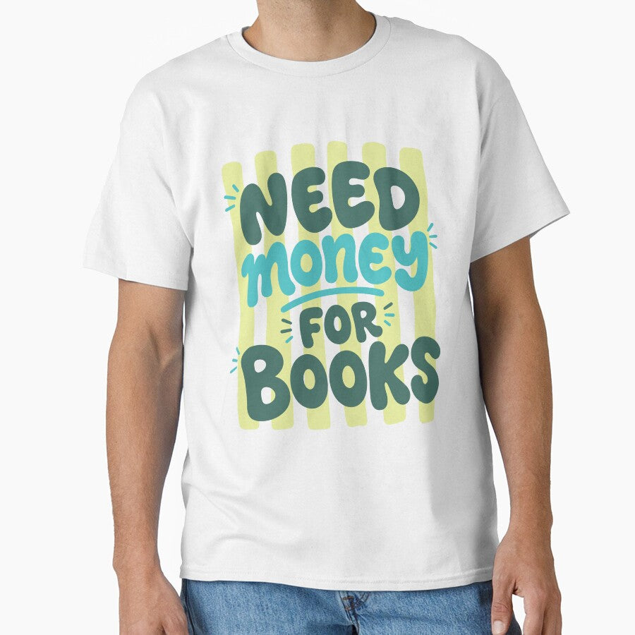 Stripes Need Money For Books, Bookish, Book Lover by vintagearttee