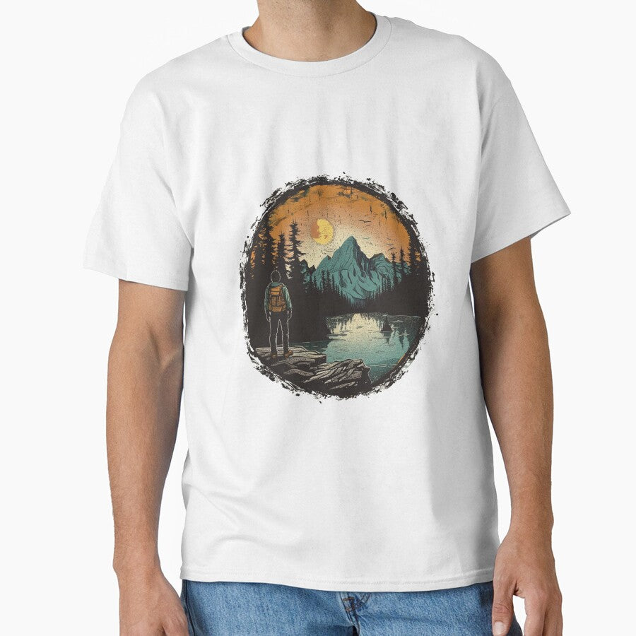Mountains Outdoor Hiker by NicolasGlowArt