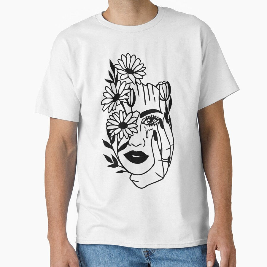 Woman Face Line Art by KereetsaOne