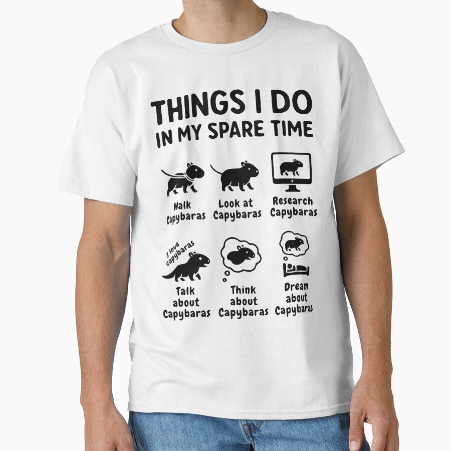 Things I Do In My Spare Time Capybara Funny Pet by HandicraftArt