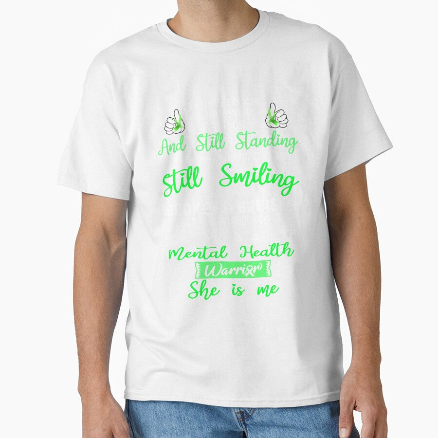 Mental Health Warrior SHE IS ME - Support Mental Health Fighter Gifts by Berriosly