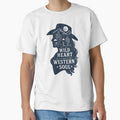 Wild Heart Western Soul – Cowgirl Silhouette Desert Scene Vintage Western Design by trajeado14