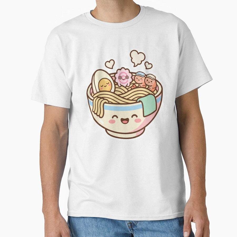 Cute Kawaii Ramen Bowl Illustration by pictranoosa