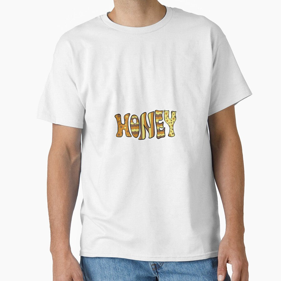 70s Inspired 'Honey' Design - White Background by bessie-d