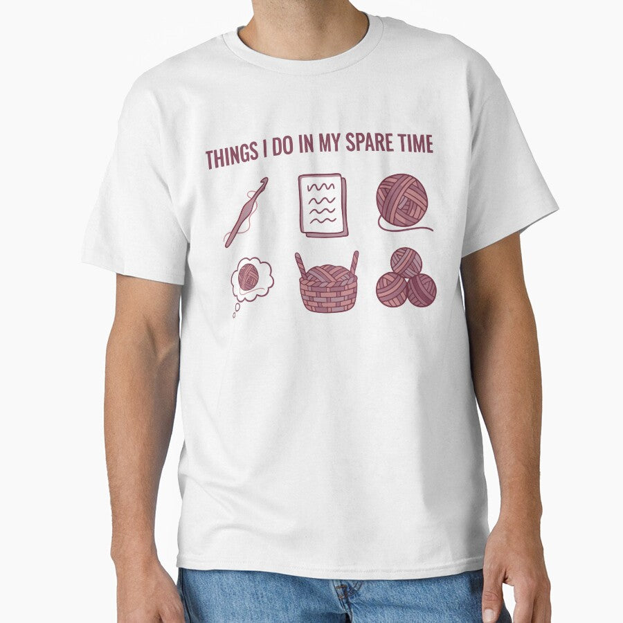 Things I Do In My Spare Time Funny Crochet Lover by LuminOrb