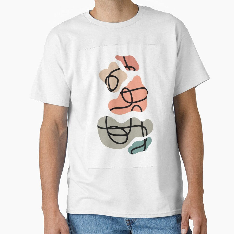 Abstract line art minimalist illustration scribble art vintage by nebelimr