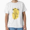 Yellow Minimalist Flowers Design by CreativeCanvas8