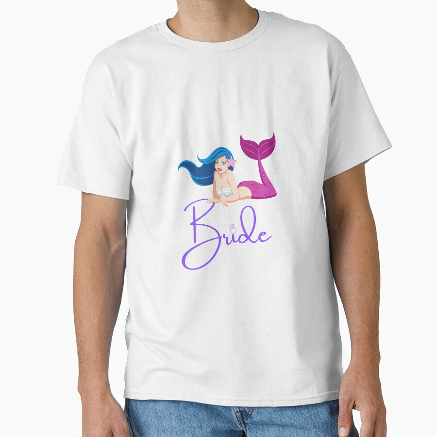Mermaid Bride Bachelorette Graphic Tee by elevated-aura