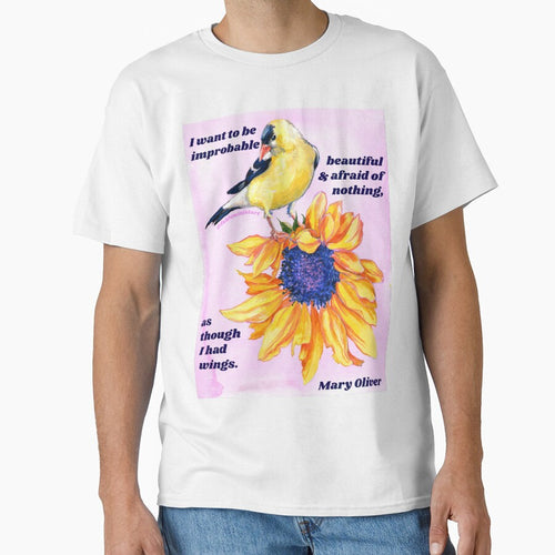 "I want to be improbable beautiful and afraid of nothing, as though I had wings." - Mary Oliver by fabfeminist