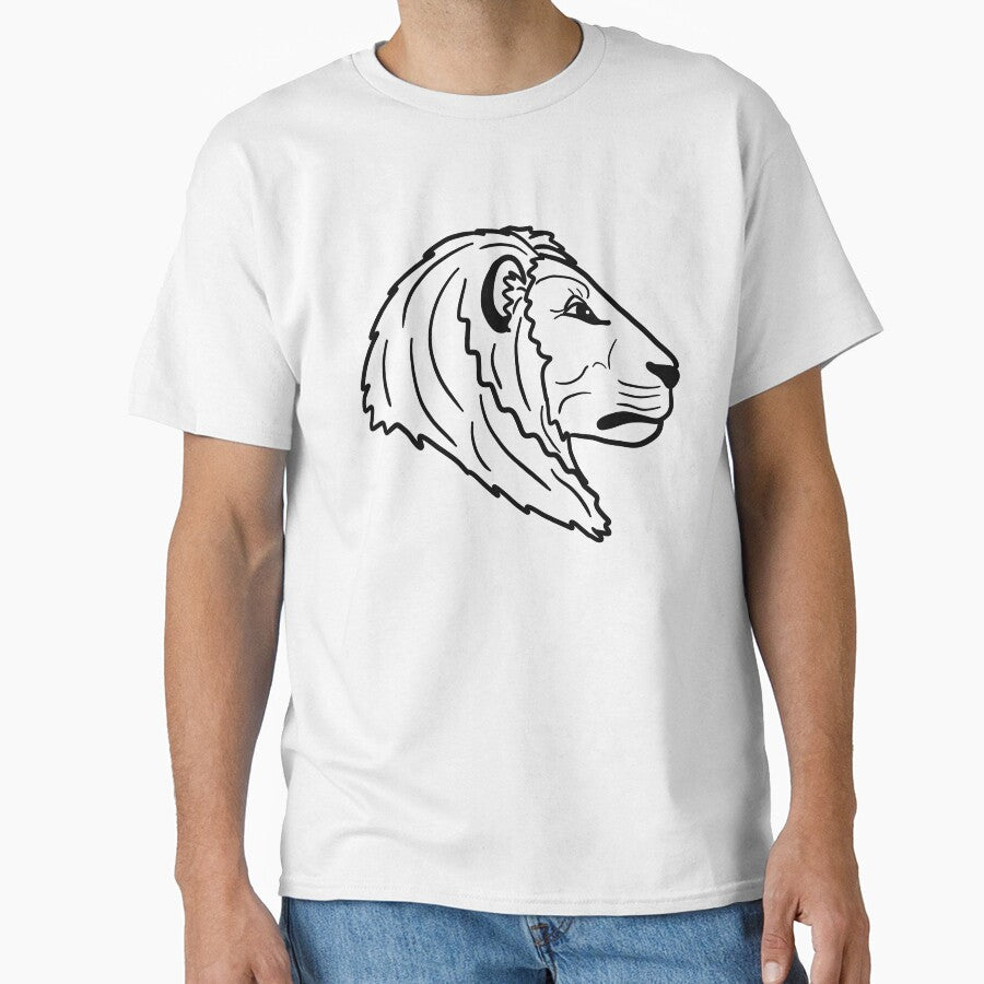 Line art lion by Antiope33