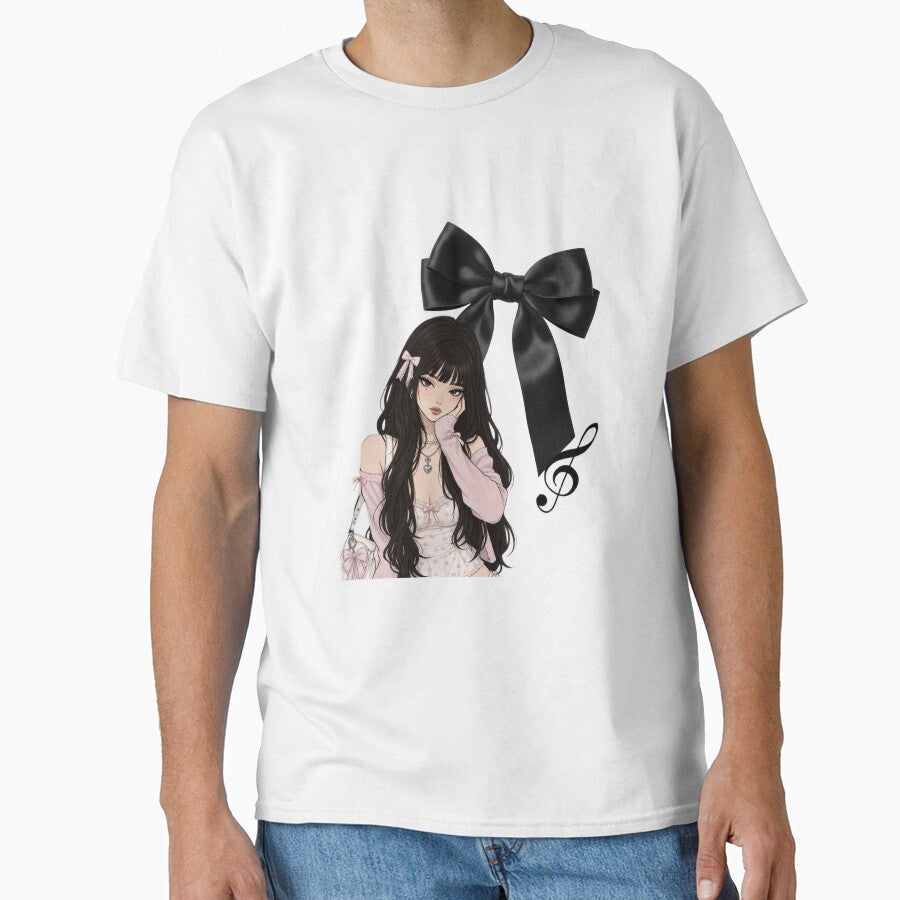 Black Bow Coquette Girl by Luxnox
