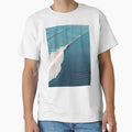 Blue Ocean Waves Line Art by SurfolioPrints
