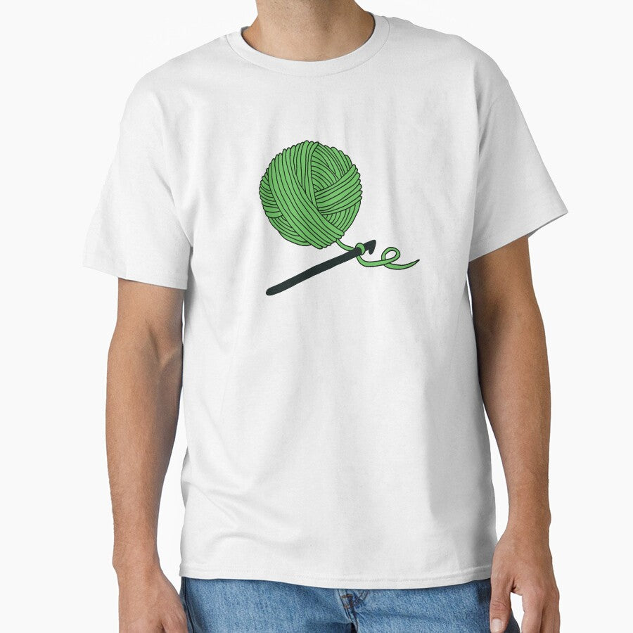 Hobby Illustrations: Green Crochet by ChriseryMerch