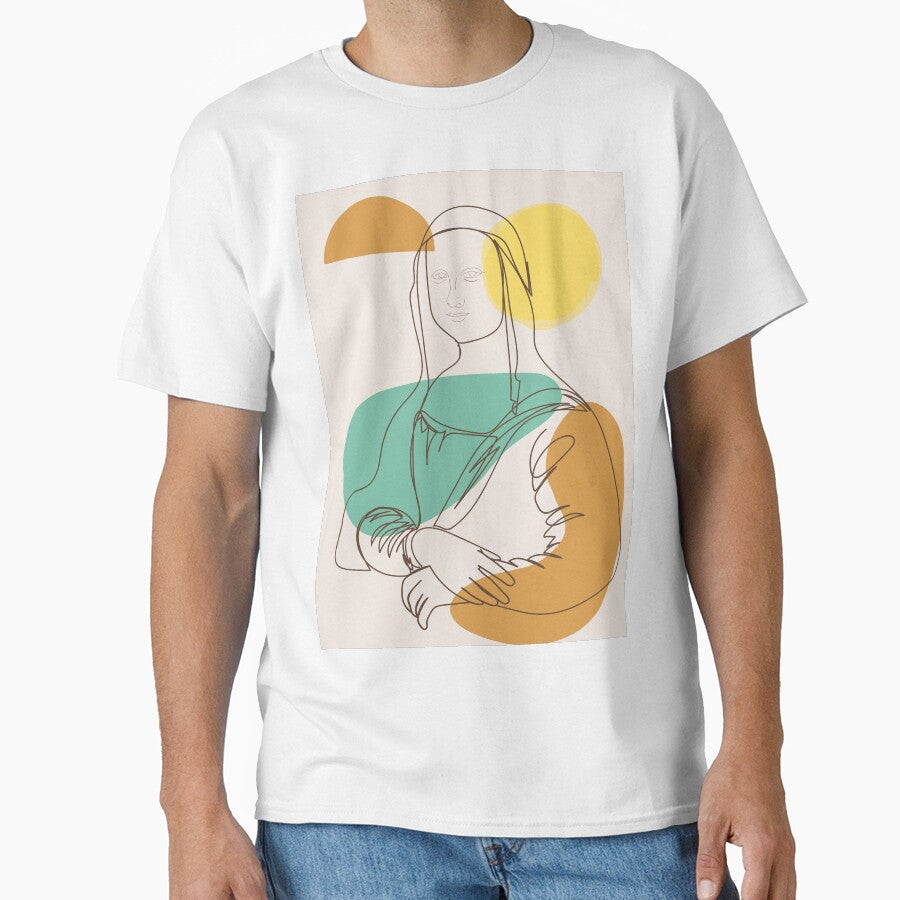 minimalist monalisa one art line by Agha-Arts