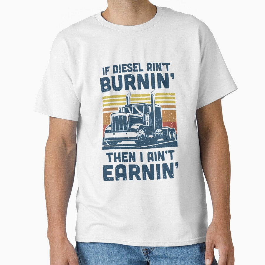 Funny Diesel Trucker Big Semi-Trailer Truck Driver Gift by DanielleNicolet