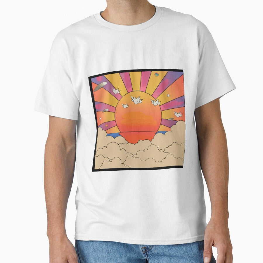 Rainbow 70s sun Sunset by BuckskinMe