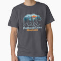 Flathead Lake Montana Bear Silhouette by Milasneeze
