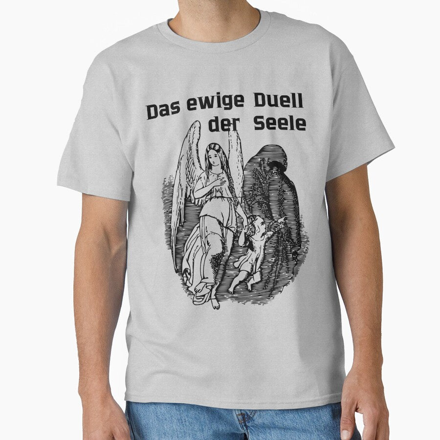 Das Ewige Duell Der Seele Medieval Woodcut Art by AhmadAnnaPrints