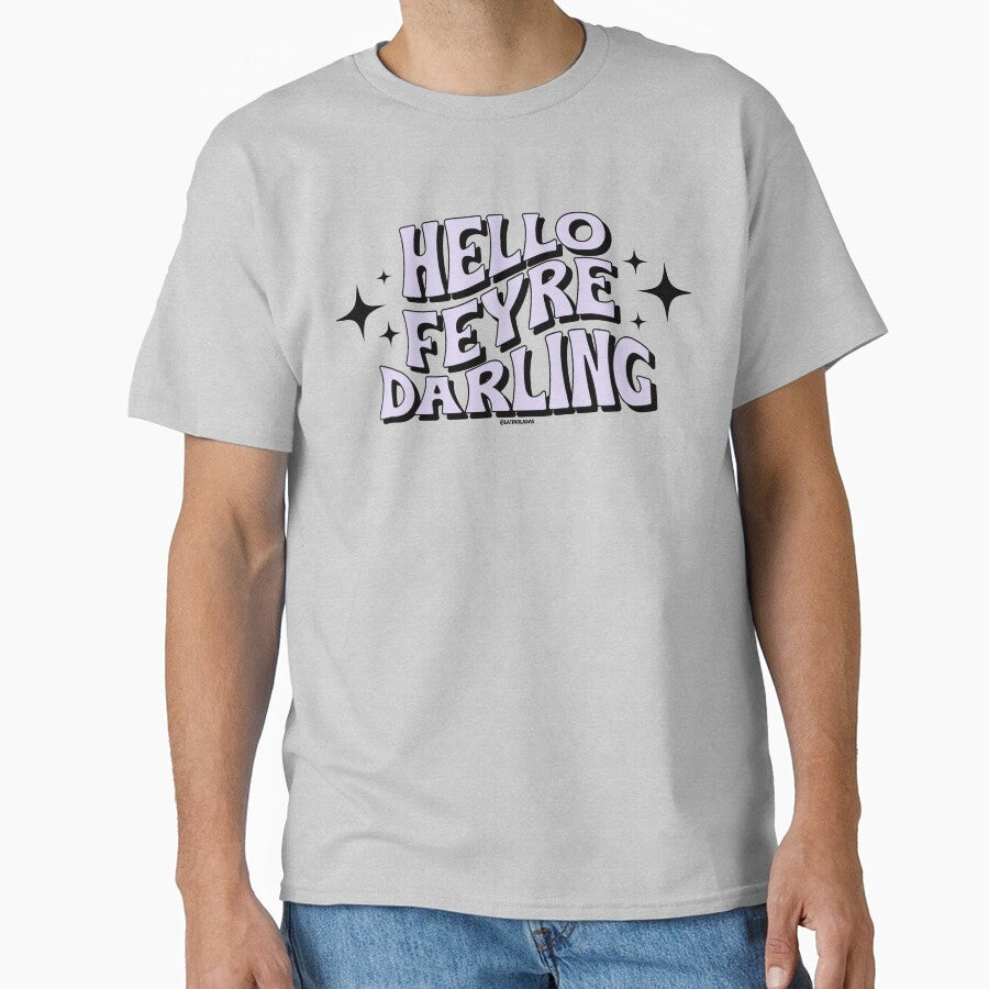Hello Feyre Darling / Purple Acotar Bookish Aesthetic Merch for Kindle Lovers Rhysand Feyre Suriel Romance Tbr Booktok by Latinoladas