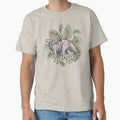 Parasaurolophus & Palms | Dinosaur Botanical Art by OMEGAFAUNA Unisex
