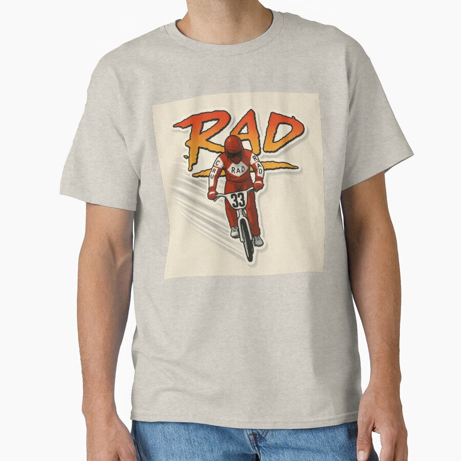 RAD BMX 33 Retro Bike Racing Throwback Design by POD DYNASTY | Original Print On Demand T-Shirt Graphics