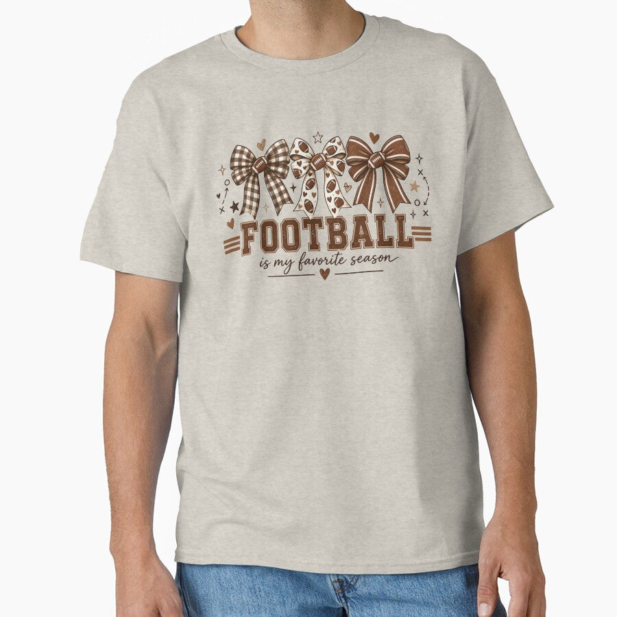 Football Is My Favorite Season, Football Mom Club, Coastal Fall Football, Leopard Dot and Gingham Bow, Game Day, Cute Football Mom Gift by Quiajia