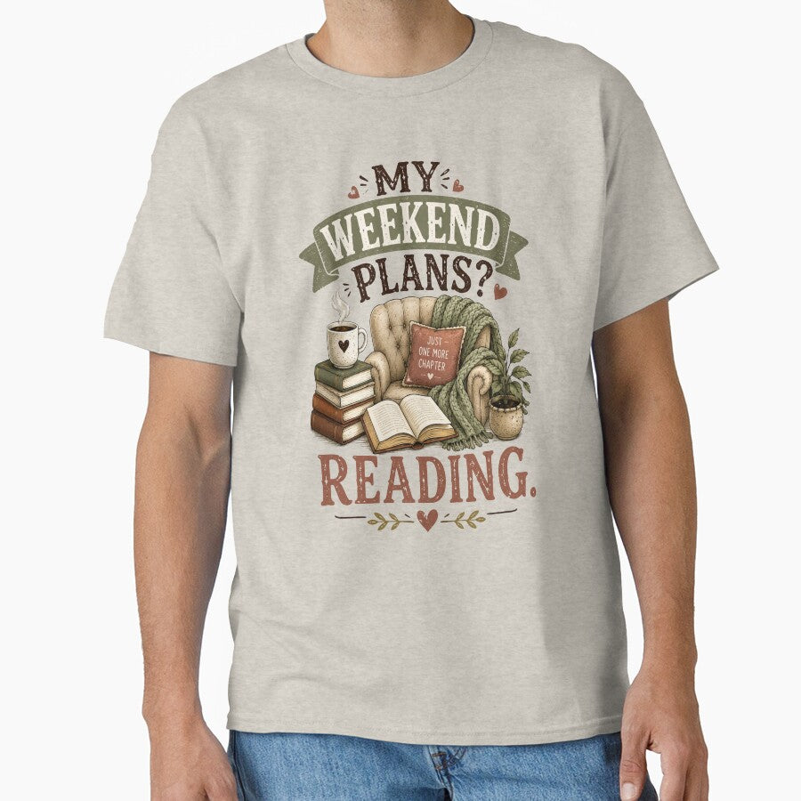 My Weekend Plans Reading Book Lover Cozy Reading Coffee Lover Design by NovaNest  Studio