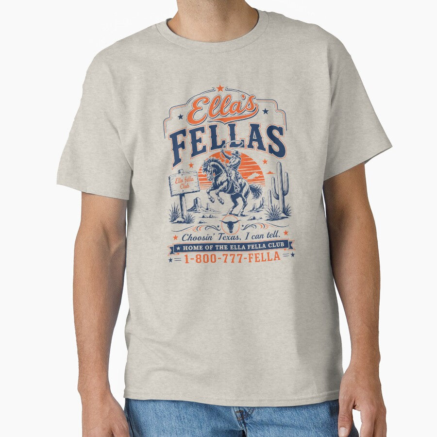 Ella Fellas Vintage Western Concert Rodeo Music Fan Ella Fella Club Cowboy 2026 Western Whiskey by Kovav
