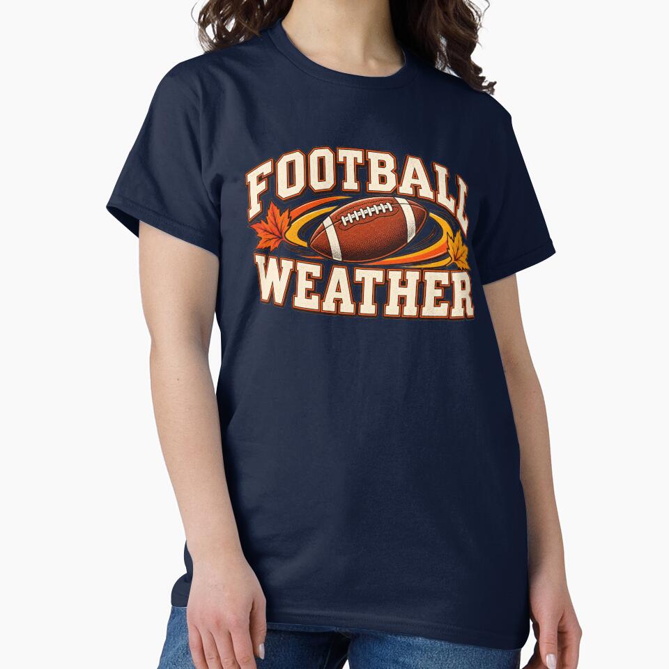 Football Weather – Vintage Fall Football Graphic by astersgraphics