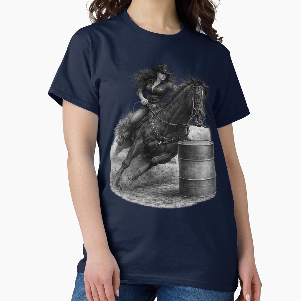 Western Rodeo Cowgirl Barrel Racer by Willyboy16