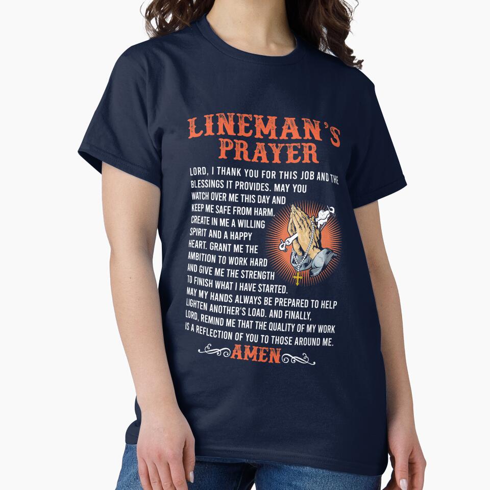 Lineman’S Prayer Amen by Linenist