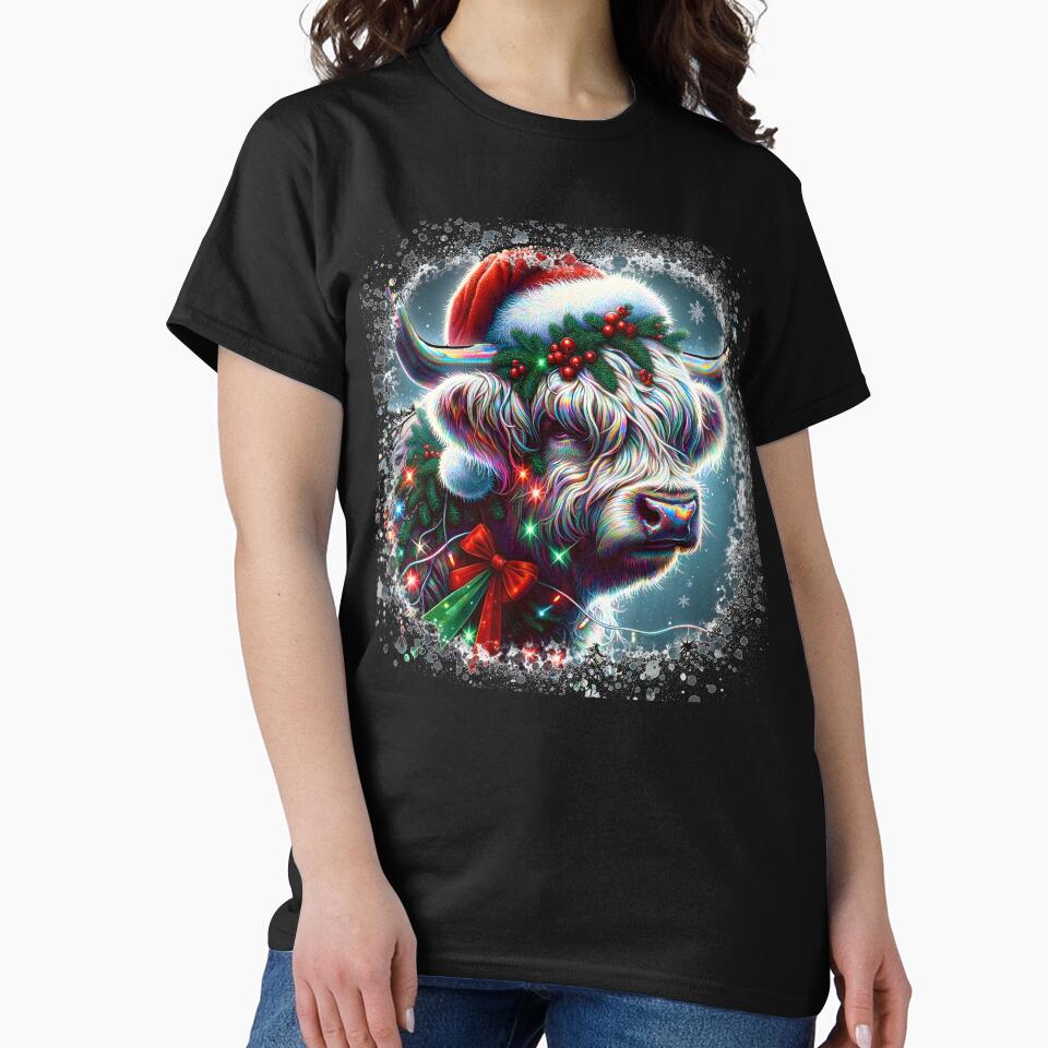 Christmas Highland Cow by Truck Stop One