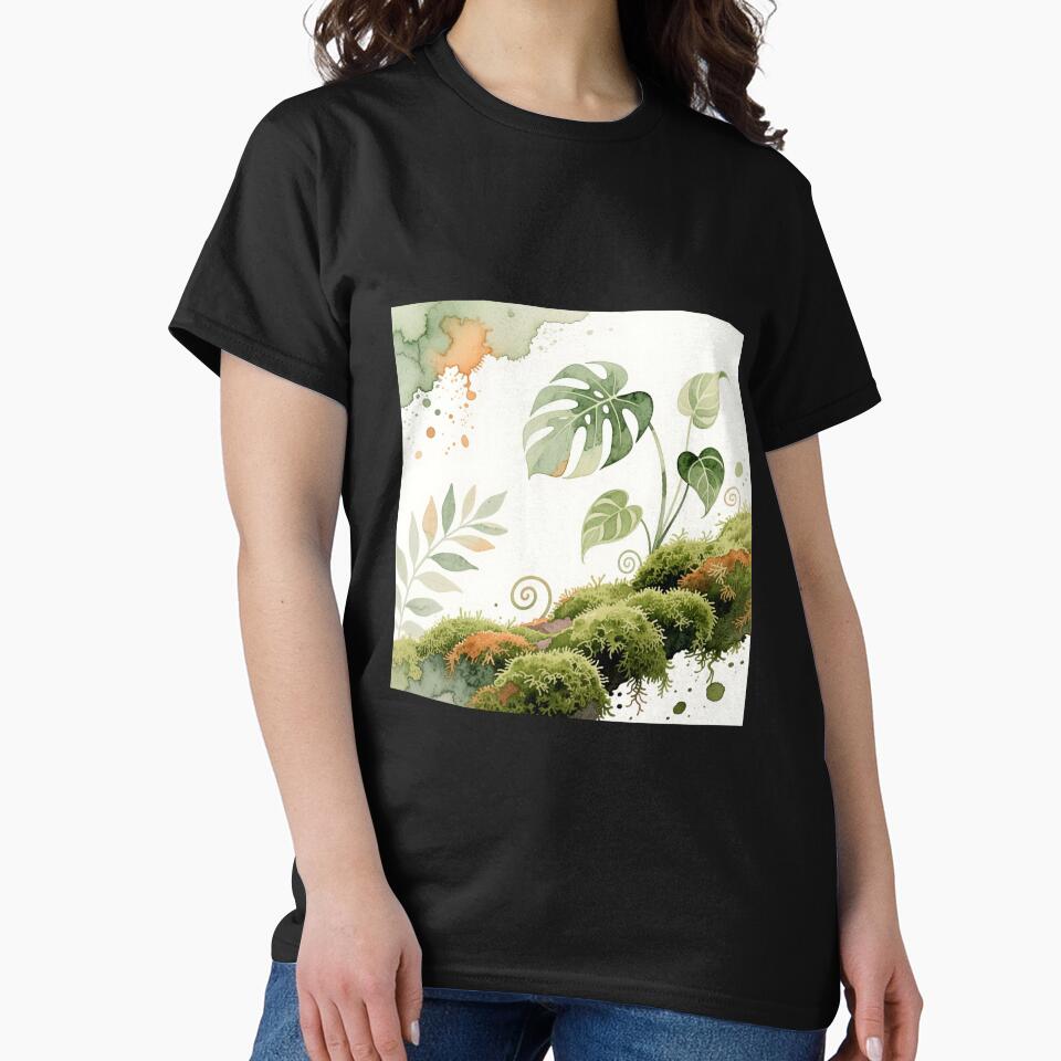 Mossy Mood Watercolor Art | Plant Parent Gift by Arte-Excellency