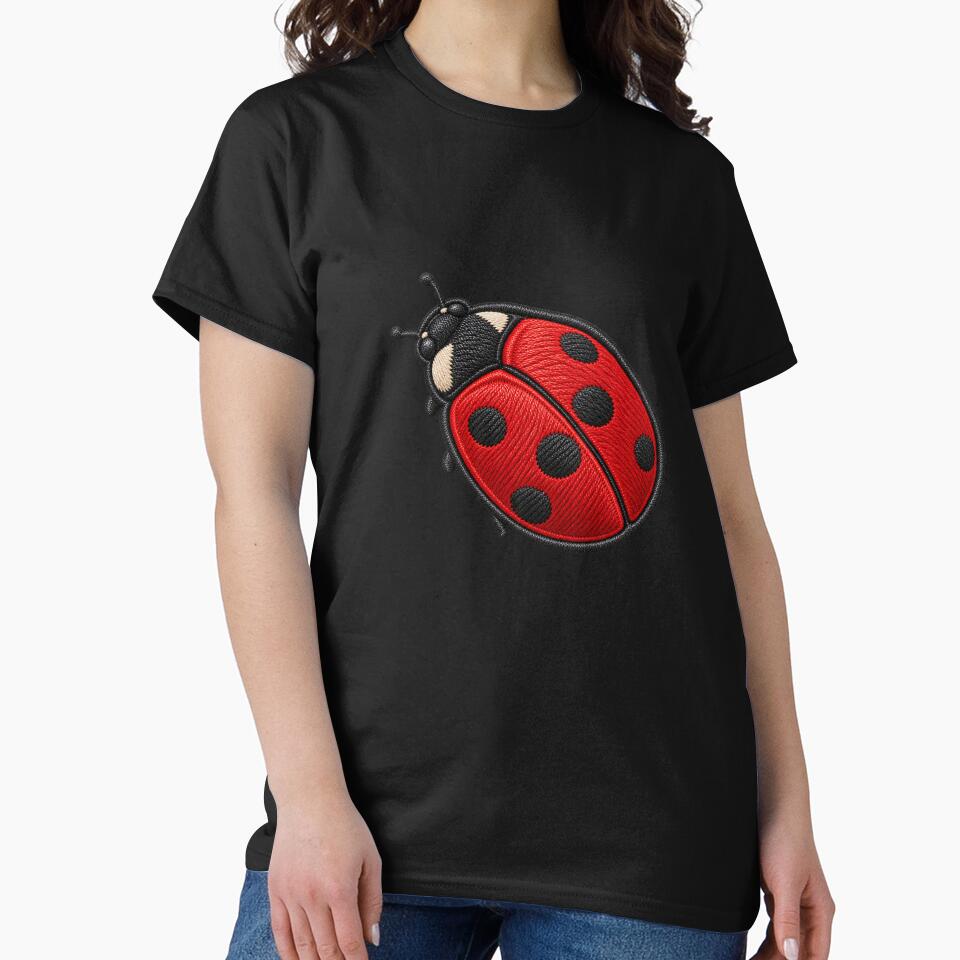 Realistic Embroidered Ladybird Patch Sticker Nature Lover Gift by ArcanePrintsxo