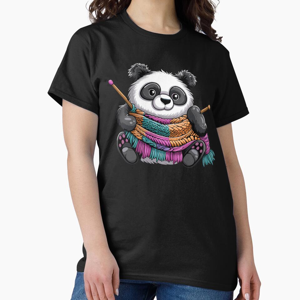 Knitting grandma Panda by Heneket