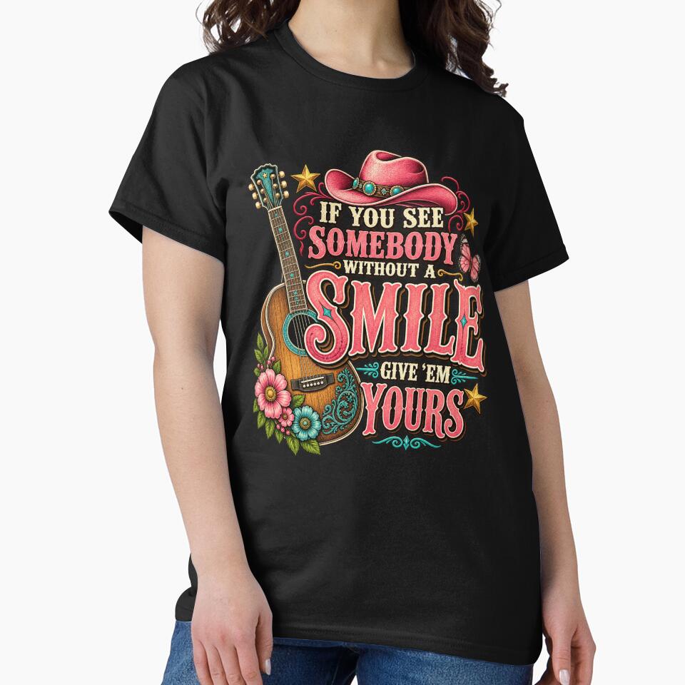 Western Smile Cowgirl Vintage Design by first-shirt ⭐ ⭐ ⭐ ⭐ ⭐