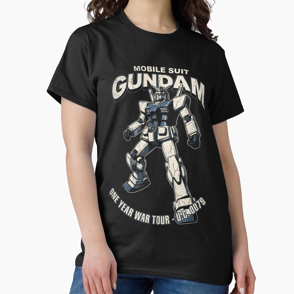 Rx 78 2 Gundam Gundam Band Tee Gamer Graphic Tee by Senpaiwaves
