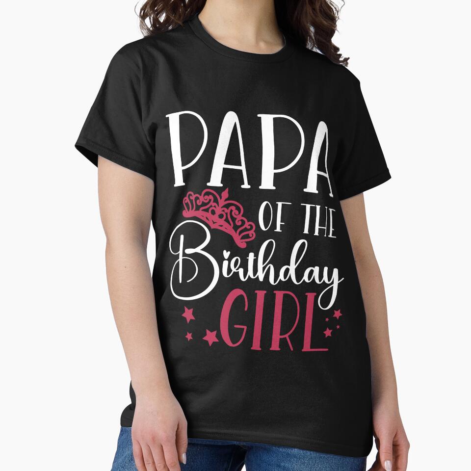 Birthday Squad Papa of the Birthday Girl Birthday Party Gift by mysticblvd
